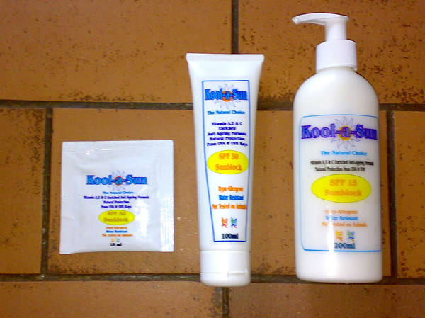 KoolaSun Vitamin A, E, C Enriched SPF Sunblock Range